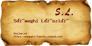 Sümeghi László névjegykártya