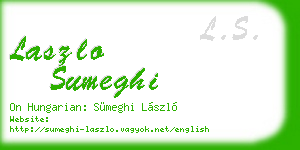 laszlo sumeghi business card